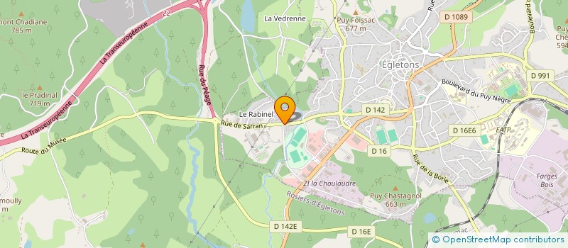 localisation de l'entreprise COMITE DES FETES D'ANIMATION DU RABINEL  EGLETONS