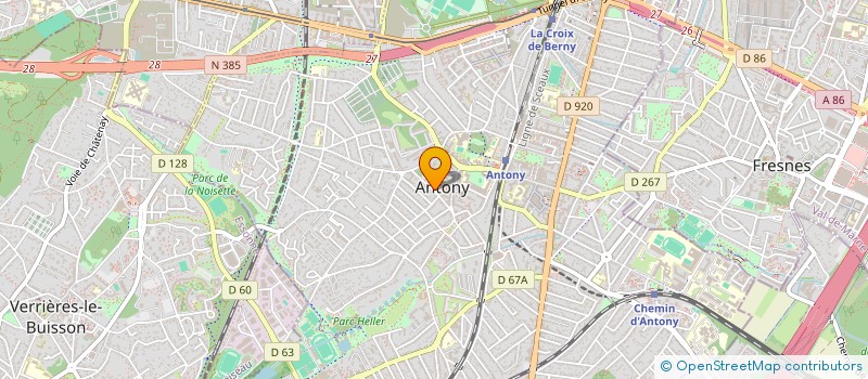 localisation de l'entreprise COMITE DES FETES D ANTONY à ANTONY