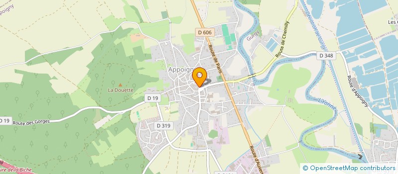 localisation de l'entreprise COMITE DES FETES D'APPOIGNY  APPOIGNY