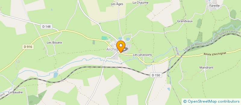 localisation de l'entreprise COMITE DES FETES D'ARCHIGNAT  ARCHIGNAT