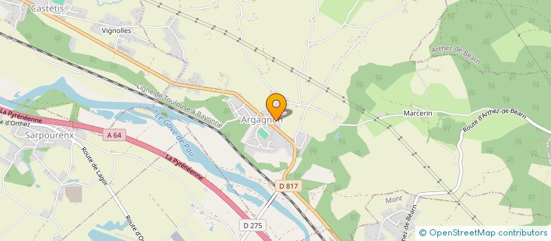 localisation de l'entreprise COMITE DES FETES D'ARGAGNON  ARGAGNON
