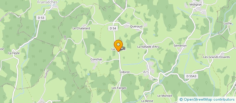 localisation de l'entreprise COMITE DES FETES D'ARS à SAINT-SULPICE-LES-CHAMPS