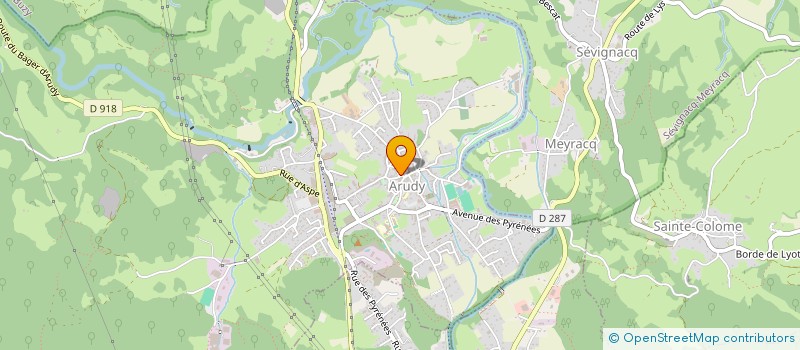 localisation de l'entreprise COMITE DES FETES D'ARUDY  ARUDY