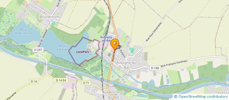 localisation de l'entreprise COMITE DES FETES D'AUBENCHEUL AU BAC  AUBENCHEUL-AU-BAC