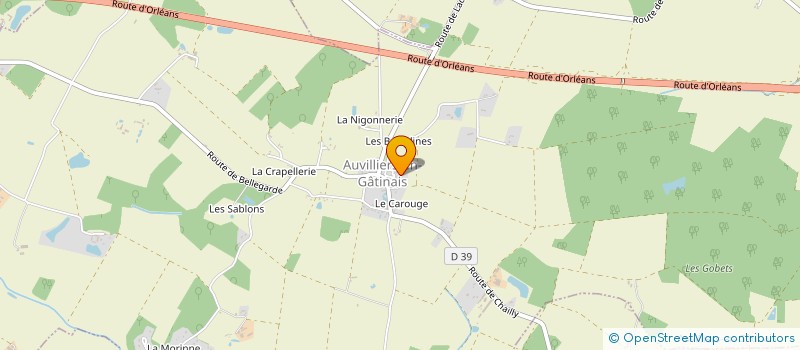 localisation de l'entreprise COMITE DES FETES D'AUVILLIERS-EN-GATINAIS à BELLEGARDE