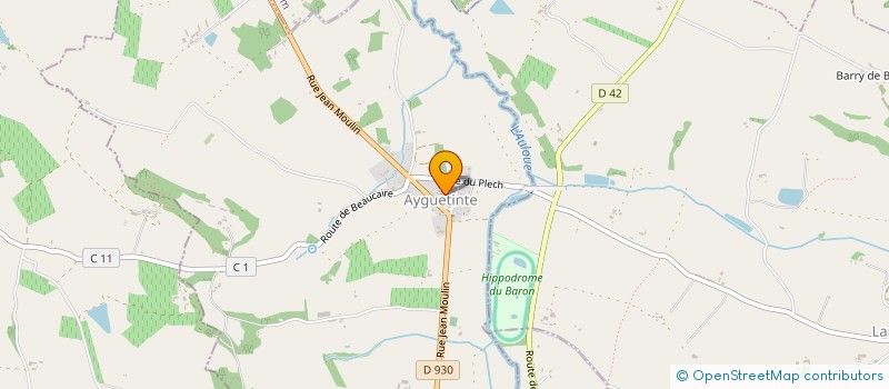 localisation de l'entreprise COMITE DES FETES D'AYGUETINTE  AYGUETINTE