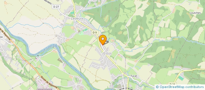 localisation de l'entreprise COMITE DES FETES D'ESTOS  ESTOS