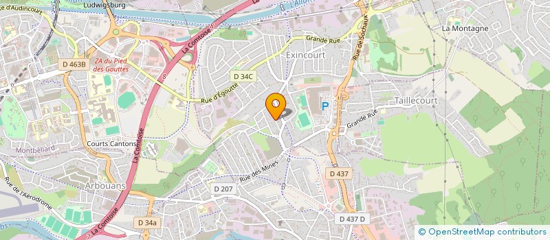 localisation de l'entreprise COMITE DES FETES D EXINCOURT  EXINCOURT