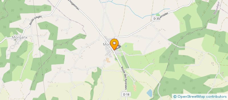 localisation de l'entreprise COMITE DES FETES D HAGETMAU  HAGETMAU