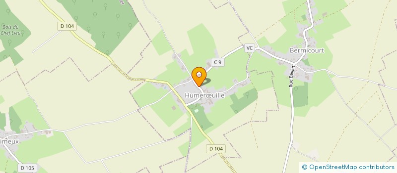 localisation de l'entreprise COMITE DES FETES D'HUMEROEUILLE  HUMERUILLE