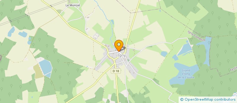 localisation de l'entreprise COMITE DES FETES D'IGNY-COMBLIZY  IGNY-COMBLIZY