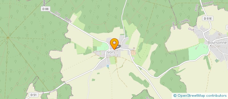 localisation de l'entreprise COMITE DES FETES D'IVORS  IVORS