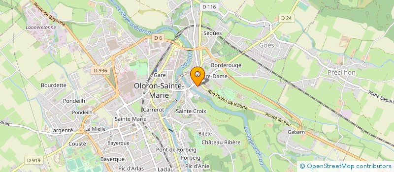 localisation de l'entreprise COMITE DES FETES D'OLORON STE MARIE  OLORON-SAINTE-MARIE