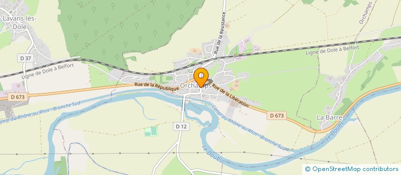 localisation de l'entreprise COMITE DES FETES D'ORCHAMPS  ORCHAMPS