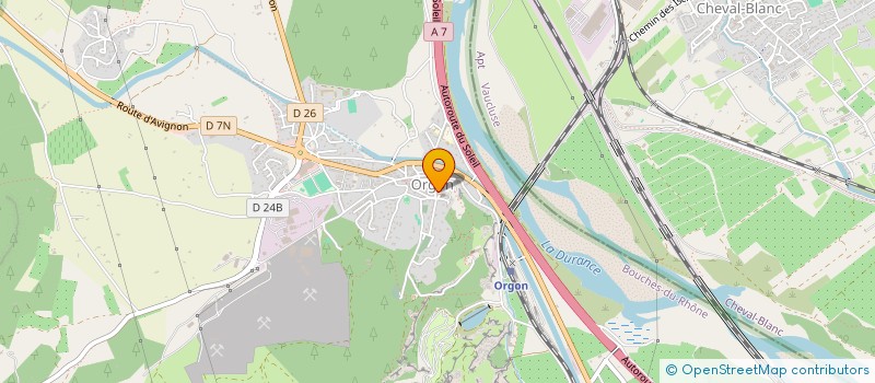 localisation de l'entreprise COMITE DES FETES D'ORGON  ORGON