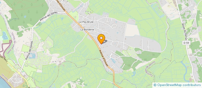 localisation de l'entreprise COMITE DES FETES D'OROUET à SAINT-JEAN-DE-MONTS