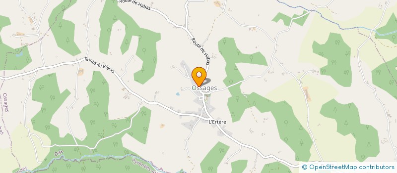 localisation de l'entreprise COMITE DES FETES D'OSSAGES  OSSAGES