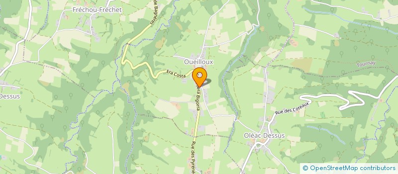 localisation de l'entreprise COMITE DES FETES D'OUEILLOUX  TOURNAY