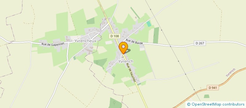 localisation de l'entreprise COMITE DES FETES D YVRENCH  YVRENCH