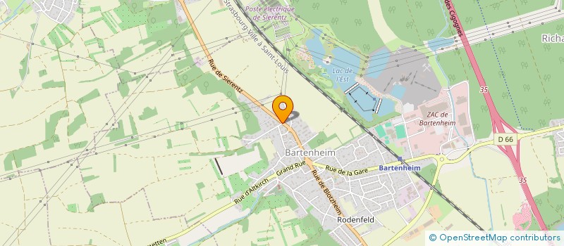 localisation de l'entreprise COMITE DES FETES DE BARTENHEIM  BARTENHEIM