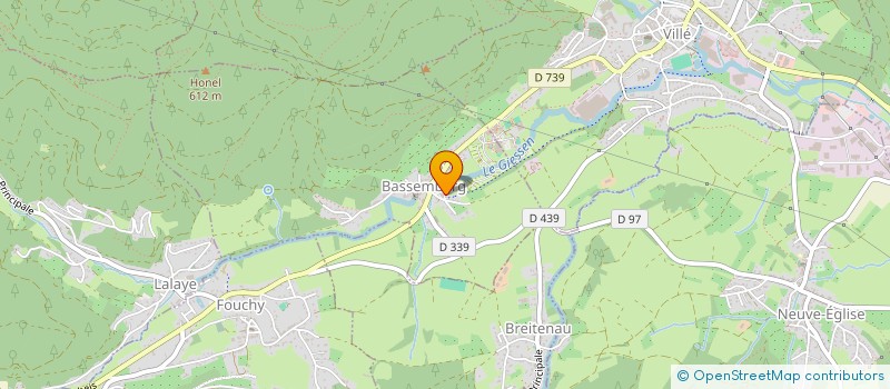 localisation de l'entreprise COMITE DES FETES DE BASSEMBERG  BASSEMBERG