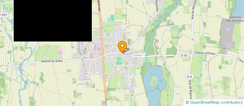 localisation de l'entreprise COMITE DES FETES DE BAZET  BAZET