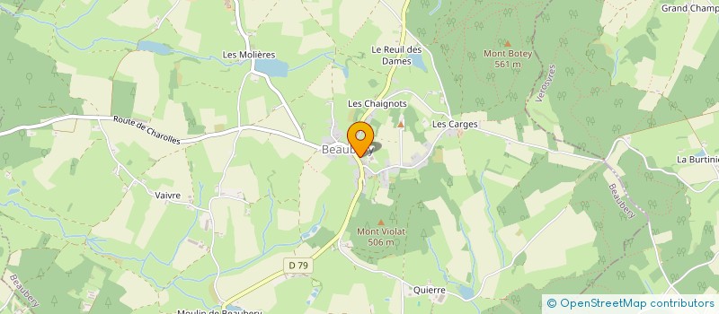 localisation de l'entreprise COMITE DES FETES DE BEAUBERY  BEAUBERY