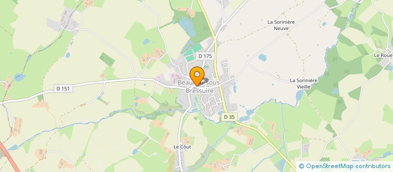 localisation de l'entreprise COMITE DES FETES DE BEAULIEU-SOUS-BRESSUIRE  BRESSUIRE