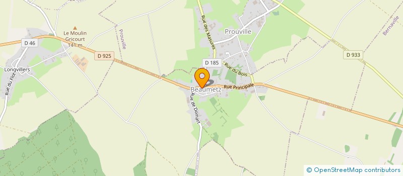 localisation de l'entreprise COMITE DES FETES DE BEAUMETZ  BEAUMETZ