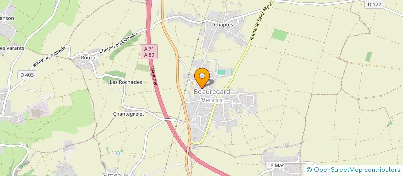 localisation de l'entreprise COMITE DES FETES DE BEAUREGARD-VENDON  BEAUREGARD-VENDON