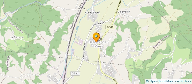 localisation de l'entreprise COMITE DES FETES DE BEAUVOIR DE MARC  BEAUVOIR-DE-MARC