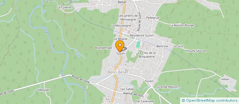 localisation de l'entreprise COMITE DES FETES DE BELIN OU DE LA SAINT JEAN  BELIN-BELIET