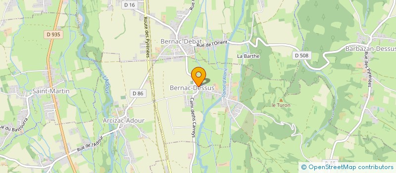 localisation de l'entreprise COMITE DES FETES DE BERNAC-DESSUS  BERNAC-DESSUS