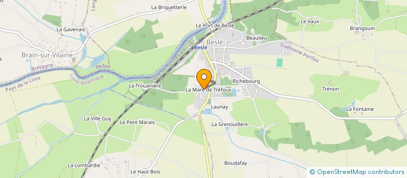 localisation de l'entreprise COMITE DES FETES DE BESLE à GUEMENE-PENFAO