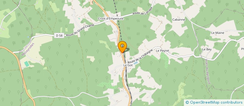 localisation de l'entreprise COMITE DES FETES DE BESSE à BESSE