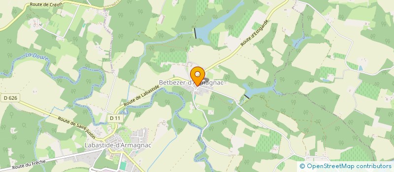 localisation de l'entreprise COMITE DES FETES DE BETBEZER D'ARMAGNAC.  BETBEZER-D'ARMAGNAC