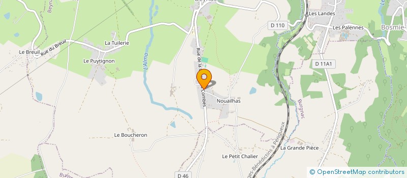 localisation de l'entreprise COMITE DES FETES DE BEYNAC  BEYNAC