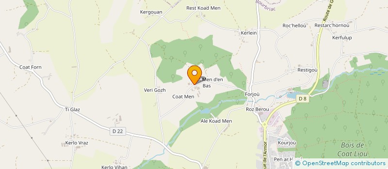 localisation de l'entreprise COMITE DES FETES DE BODFO  BOURBRIAC