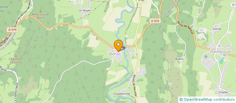 localisation de l'entreprise COMITE DES FETES DE BOHAS  BOHAS-MEYRIAT-RIGNAT