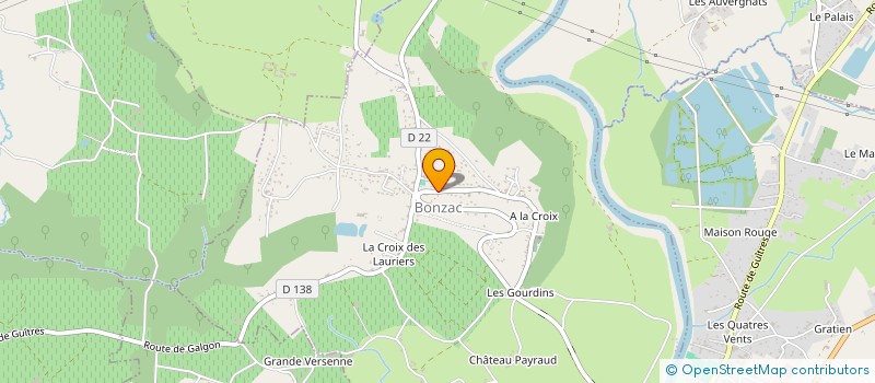 localisation de l'entreprise COMITE DES FETES DE BONZAC  BONZAC