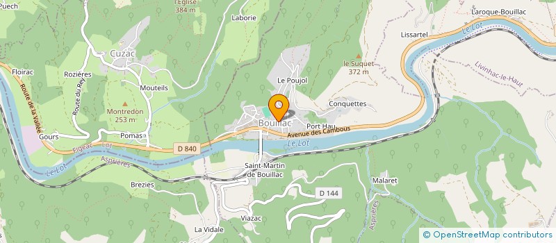 localisation de l'entreprise COMITE DES FETES DE BOUILLAC  BOUILLAC