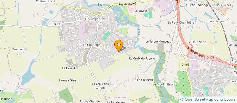 localisation de l'entreprise COMITE DES FETES DE BOURGBARRE  BOURGBARRE