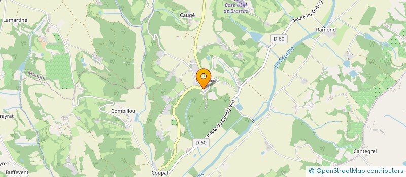 localisation de l'entreprise COMITE DES FETES DE BRASSAC.  BRASSAC