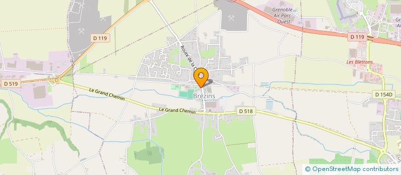 localisation de l'entreprise COMITE DES FETES DE BREZINS  BREZINS