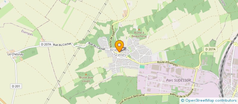 localisation de l'entreprise COMITE DES FETES DE BRIERES LES SCELLES à BRIERES-LES-SCELLES