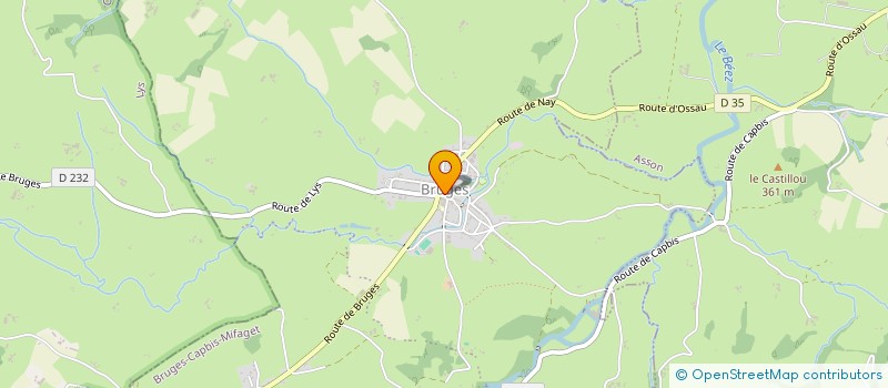 localisation de l'entreprise COMITE DES FETES DE BRUTGES  BRUGES-CAPBIS-MIFAGET