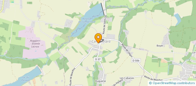 localisation de l'entreprise COMITE DES FETES DE CAMBERNARD  CAMBERNARD