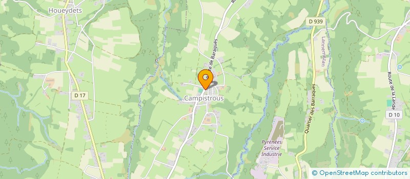localisation de l'entreprise COMITE DES FETES DE CAMPISTROUS  CAMPISTROUS