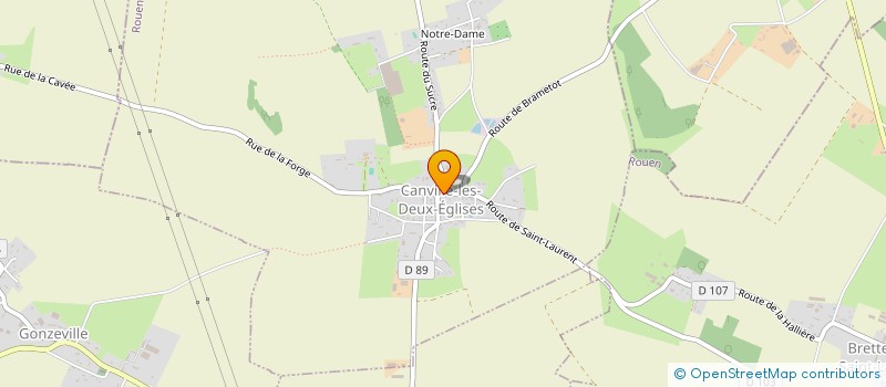 localisation de l'entreprise COMITE DES FETES DE CANVILLE-LES-DEUX-EGLISES  CANVILLE-LES-DEUX-EGLISES