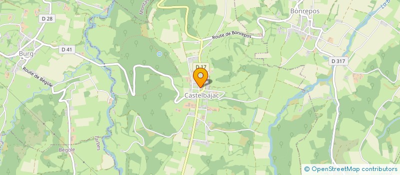 localisation de l'entreprise COMITE DES FETES DE CASTELBAJAC  CASTELBAJAC